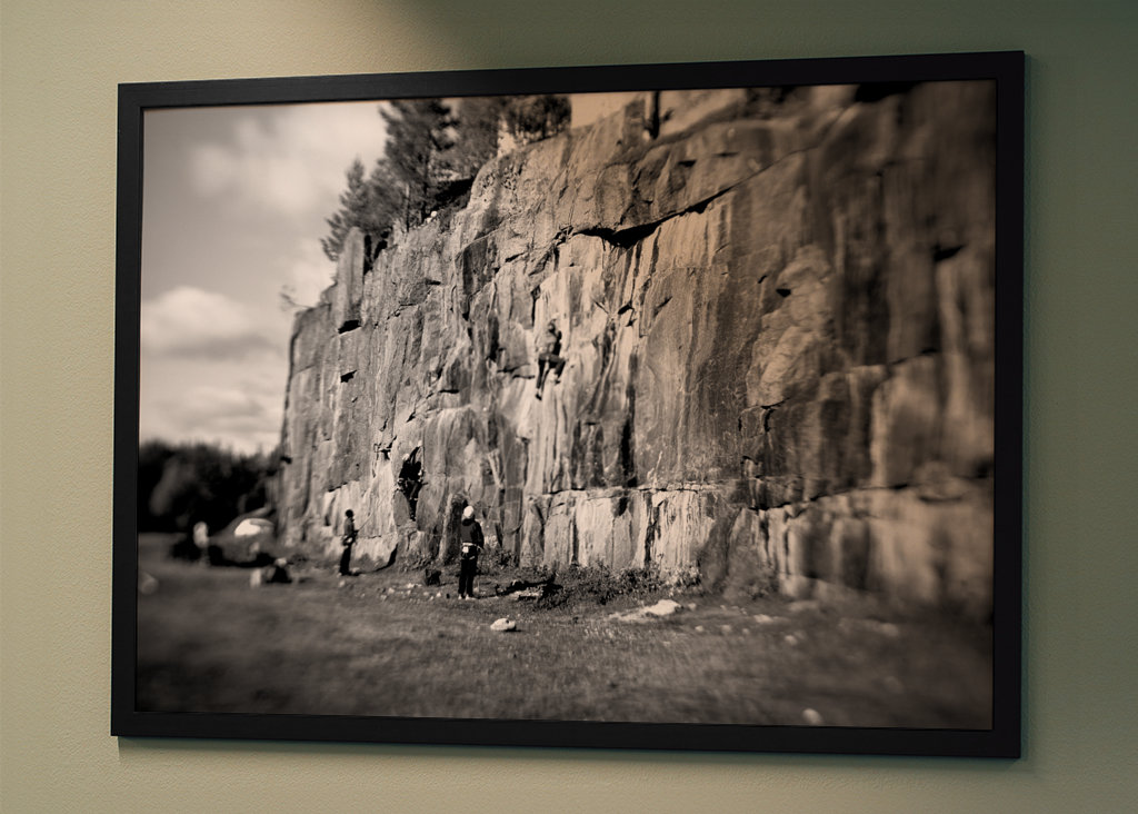 Climbing on Åbergsfortet