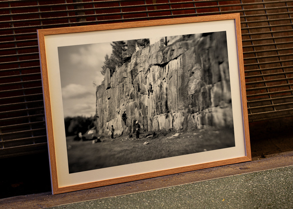 Climbing on Åbergsfortet