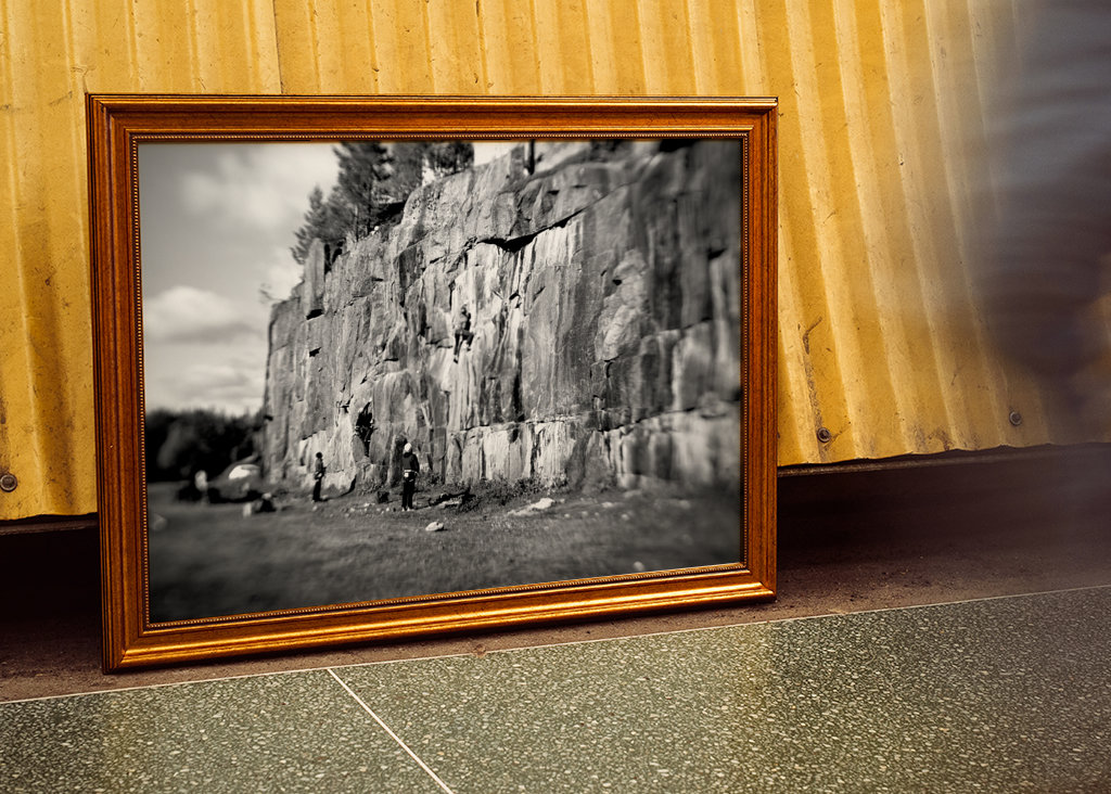 Climbing on Åbergsfortet