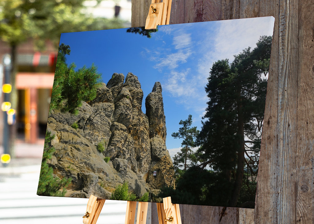 Znak Hamburku v pohoří Harz