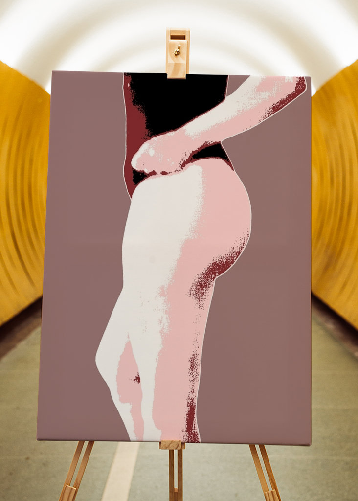 Ja tämä pylly! - Alasti takana. 