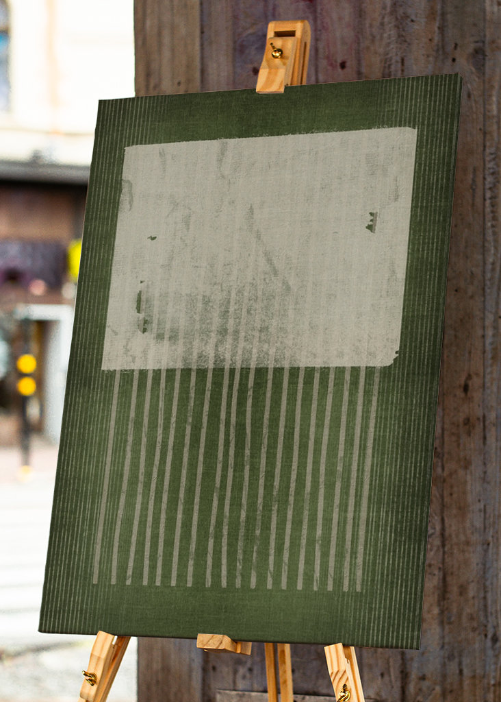 Abstract Grüne Qualle No2