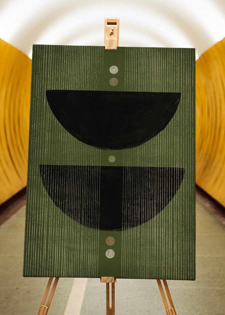 Abstract Green Mind No1