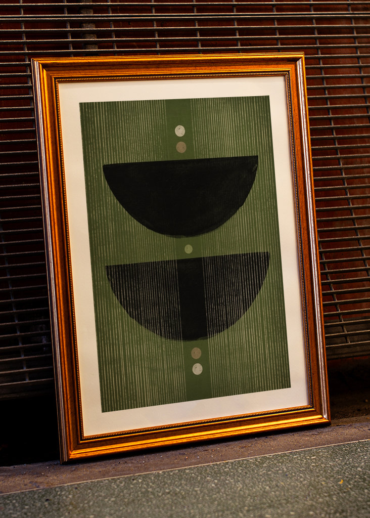 Abstract Green Mind No1