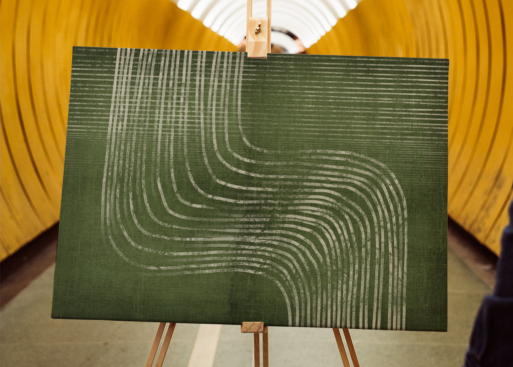 Green Abstract Waves