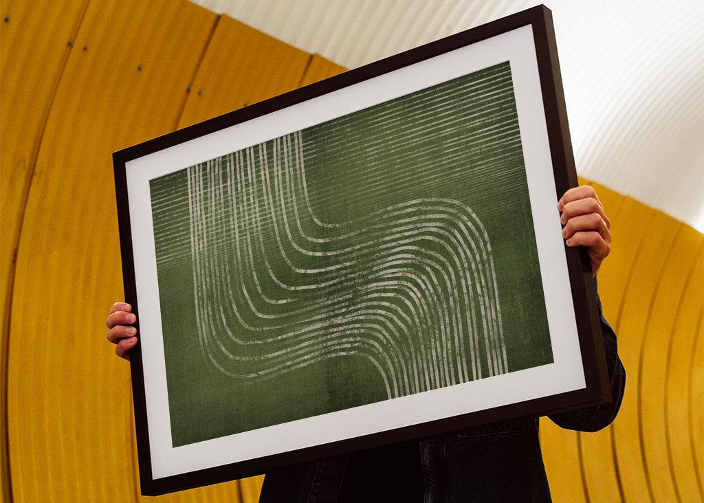 Green Abstract Waves