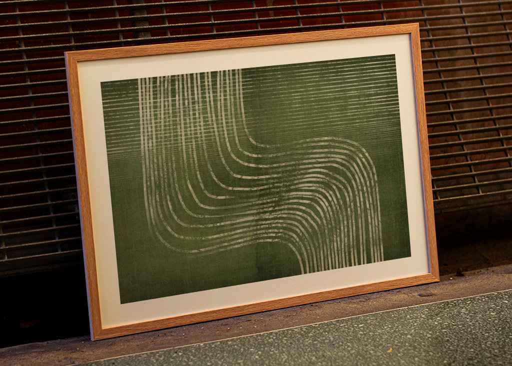 Green Abstract Waves