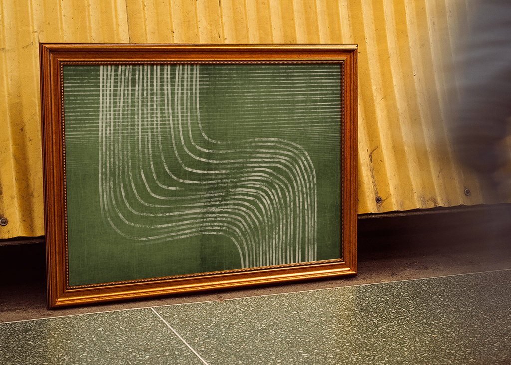 Green Abstract Waves