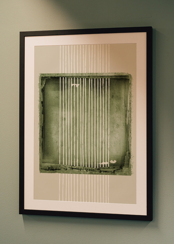 Abstract Green Nostalgia No2