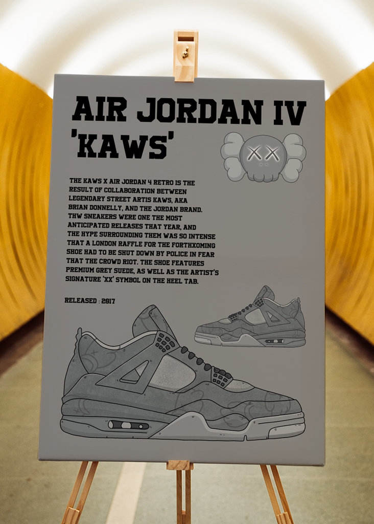 Jordan 4 retro x kaws