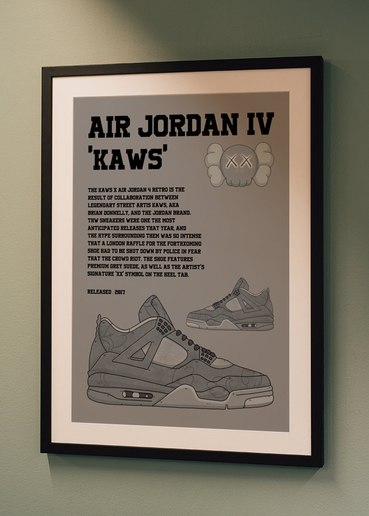 Jordan 4 retro x kaws
