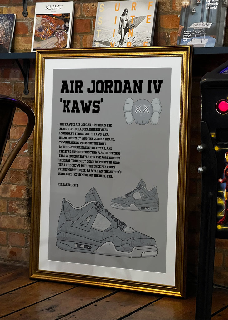 Jordan 4 retro x kaws