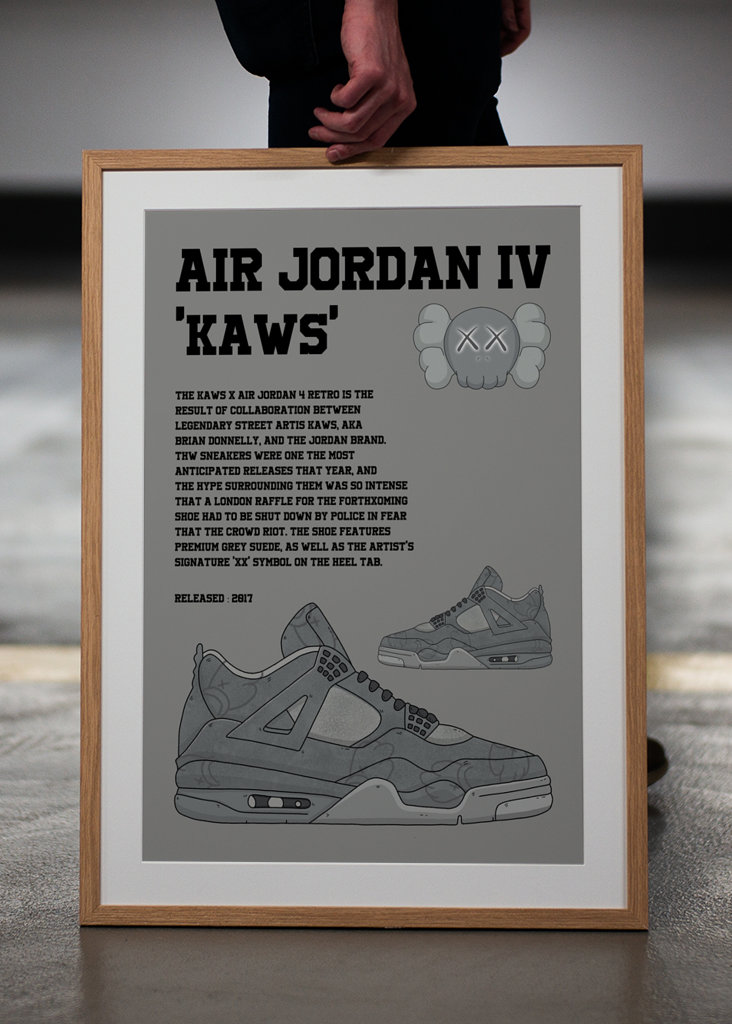 Jordan 4 retro x kaws