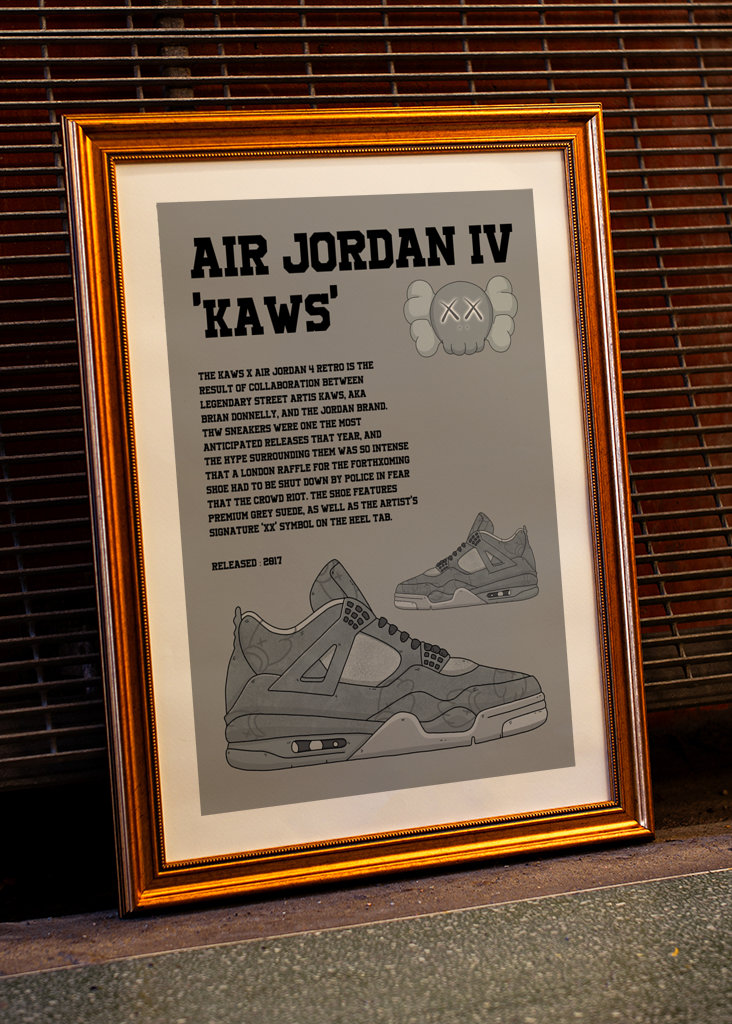 Jordan 4 retro x kaws