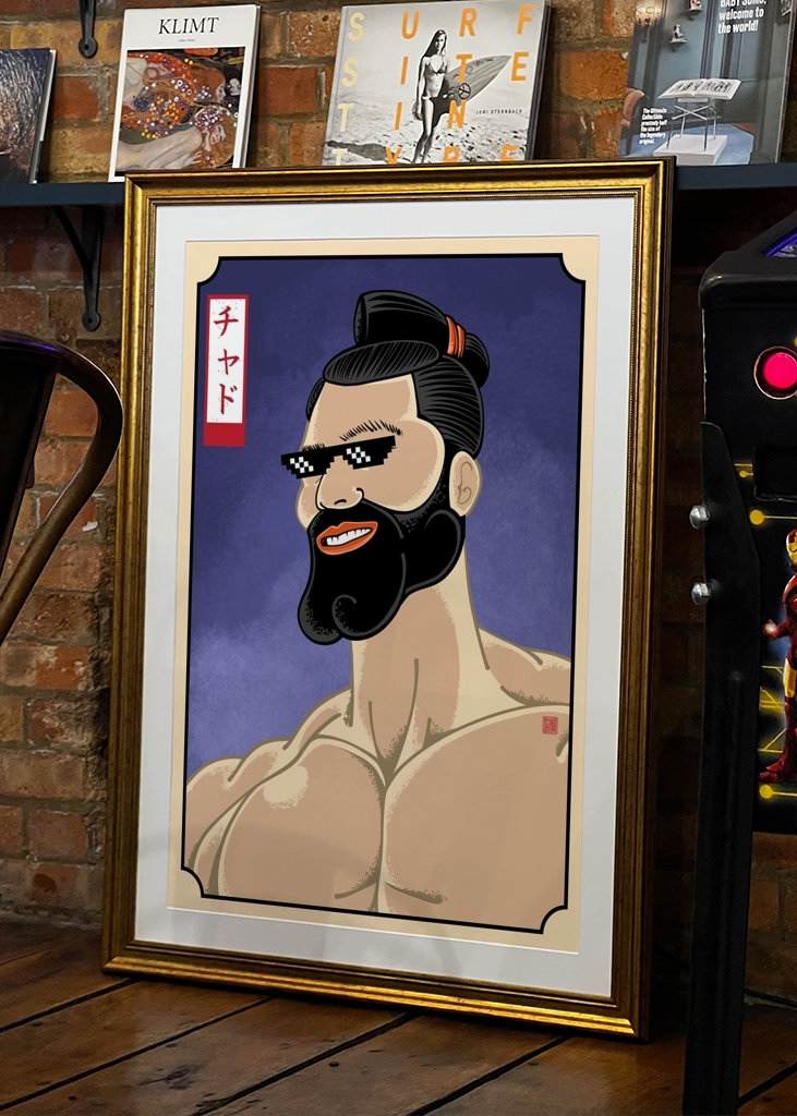 Giga Chad with Thug Meme