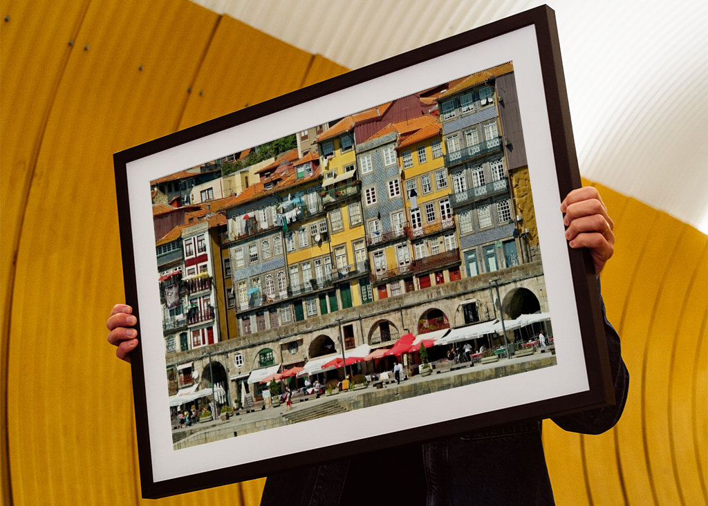 Färgstarka fasader i gamla stan