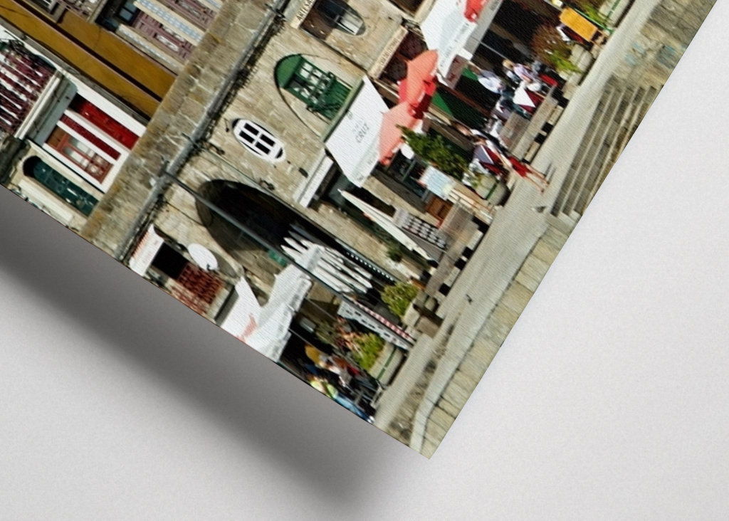 Färgstarka fasader i gamla stan