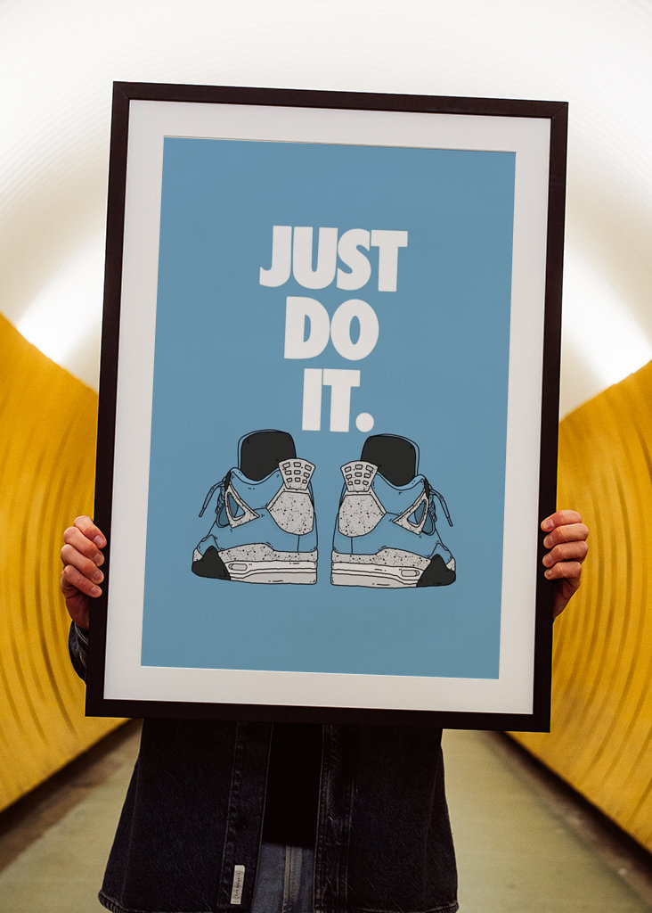 Sneakers aan de achterkant