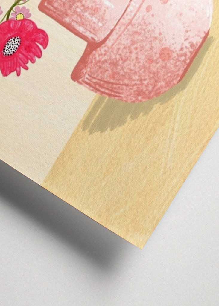 Floral Bouquet In Pink Vase 