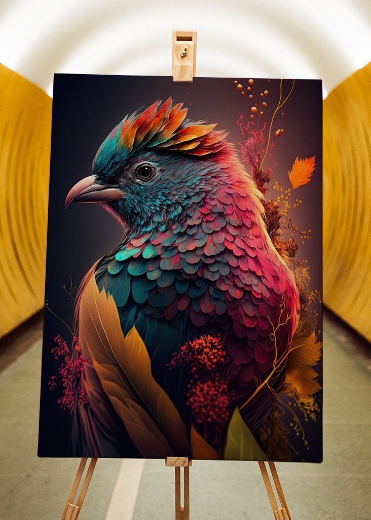 Incredibly colorful bird