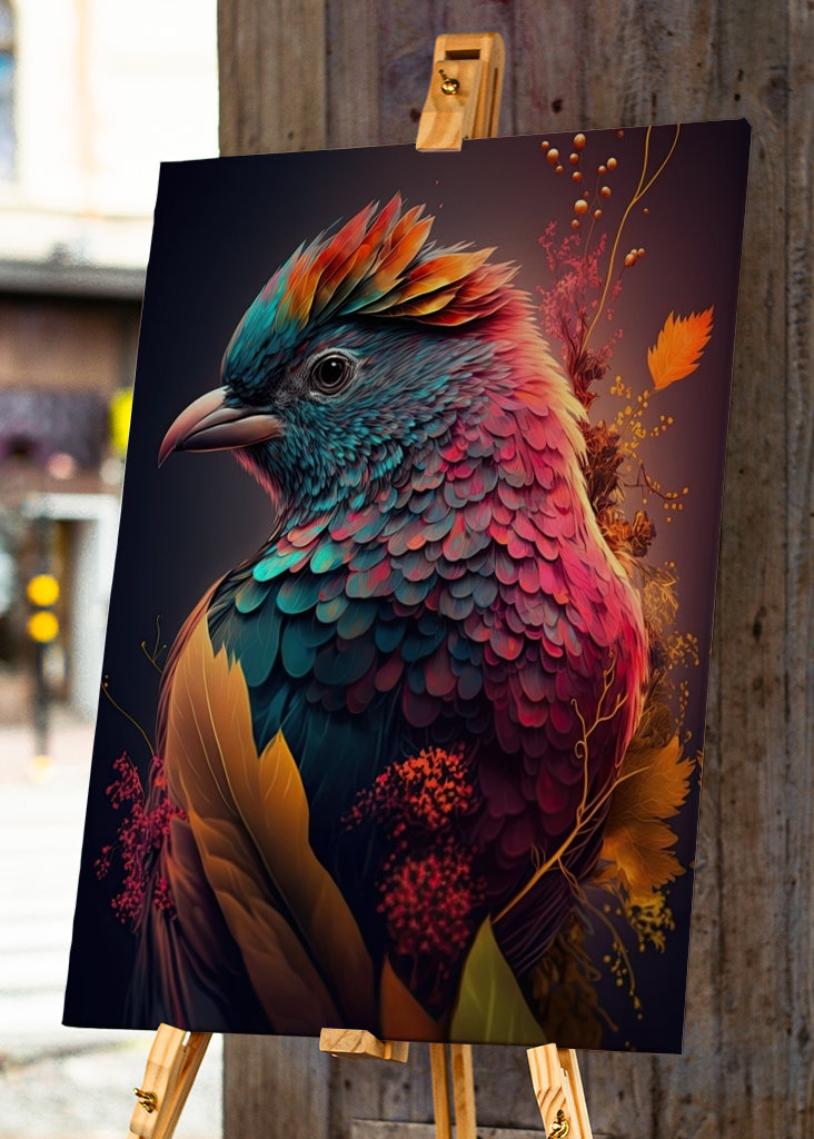 Incredibly colorful bird