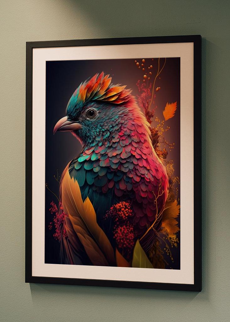 Incredibly colorful bird