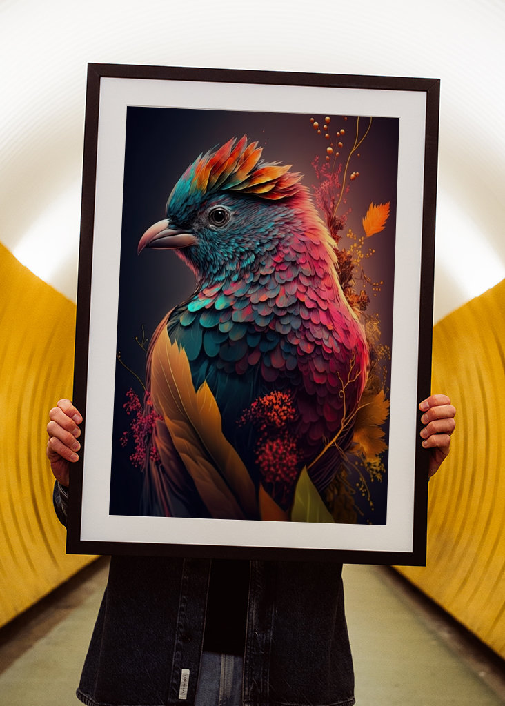 Incredibly colorful bird