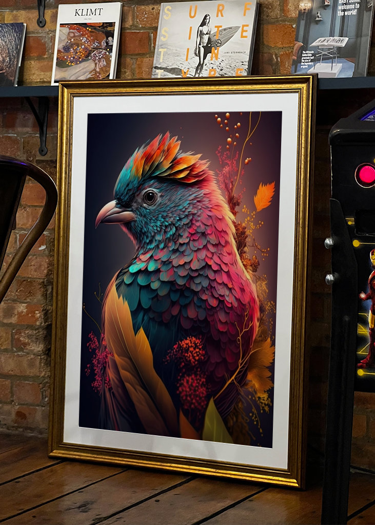 Incredibly colorful bird