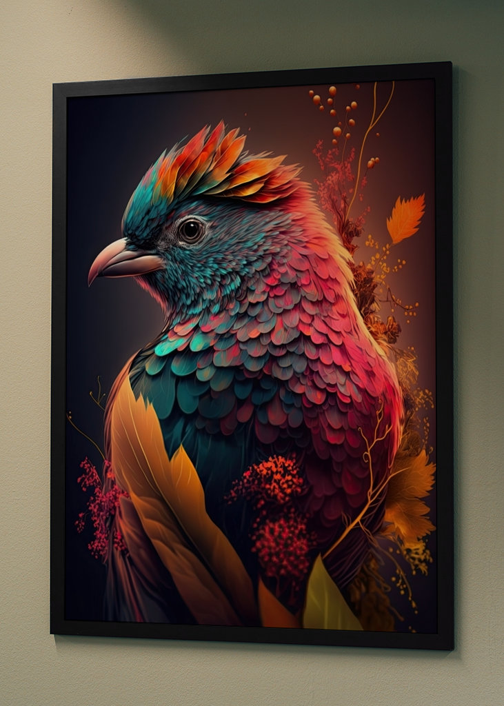 Incredibly colorful bird