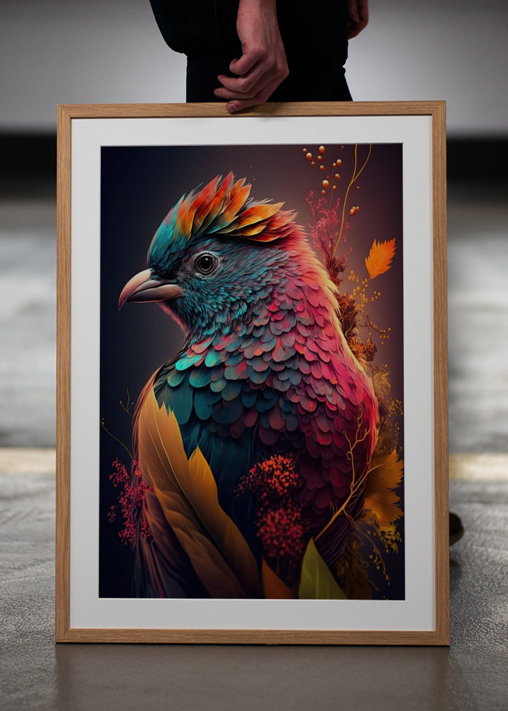 Incredibly colorful bird