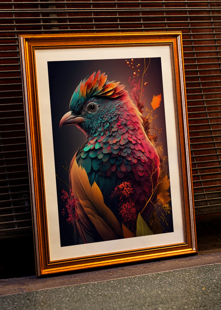 Incredibly colorful bird