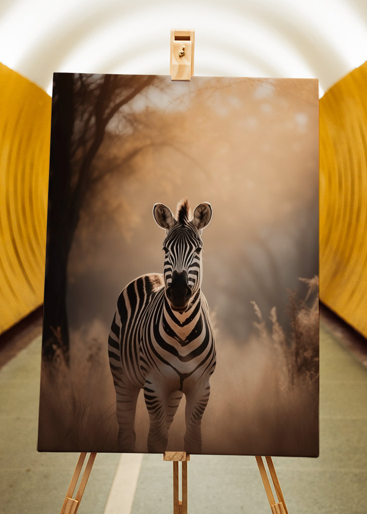 Zèbre dans la savane