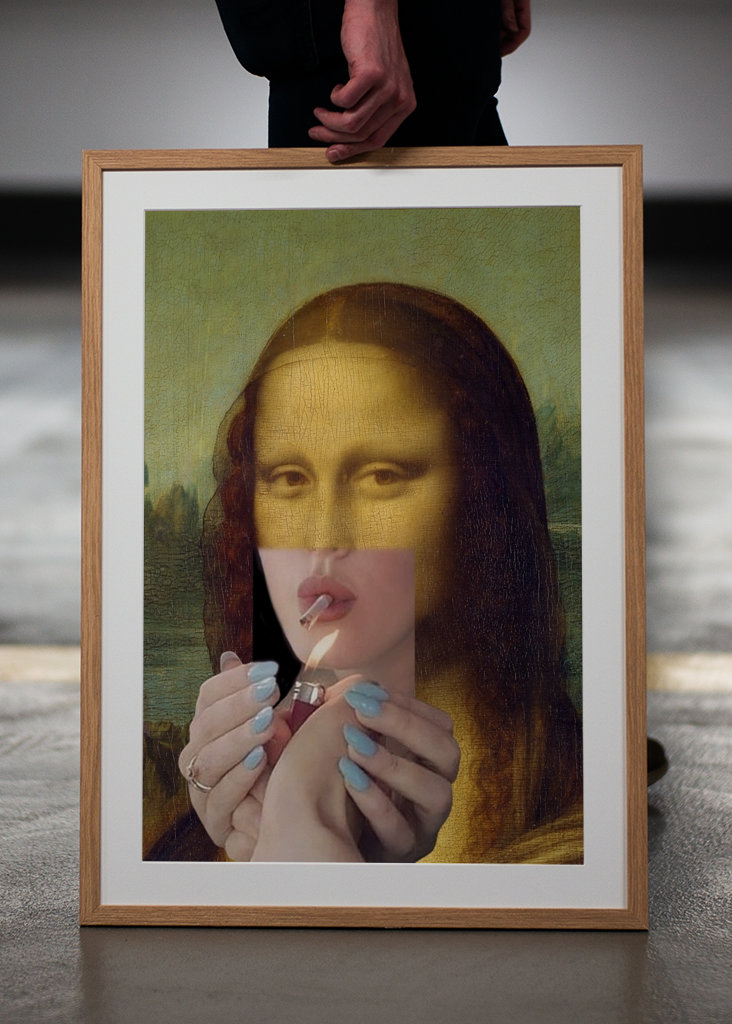 Mona Lisa smoking
