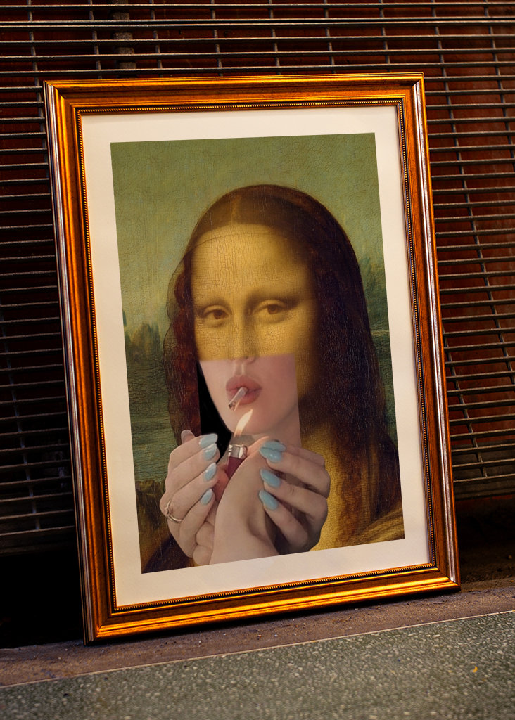 Mona Lisa smoking
