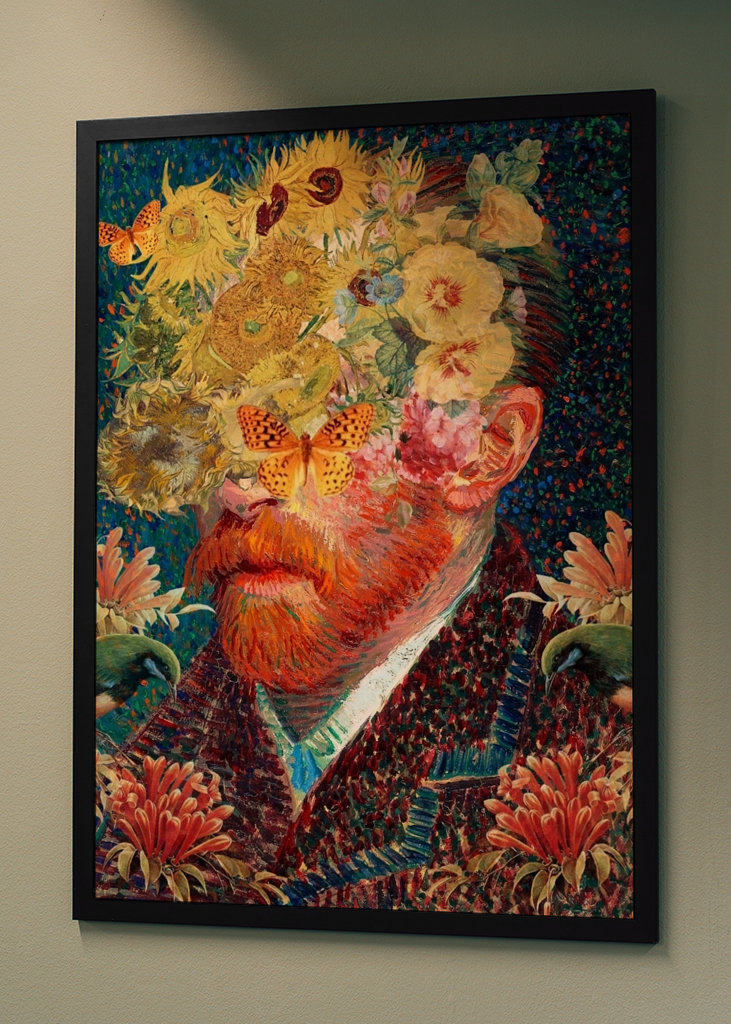 Collage de retratos de Van Gogh