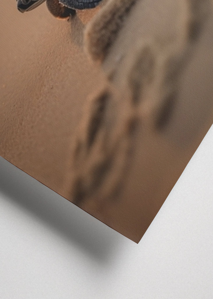 Baby skilpadde på stranden