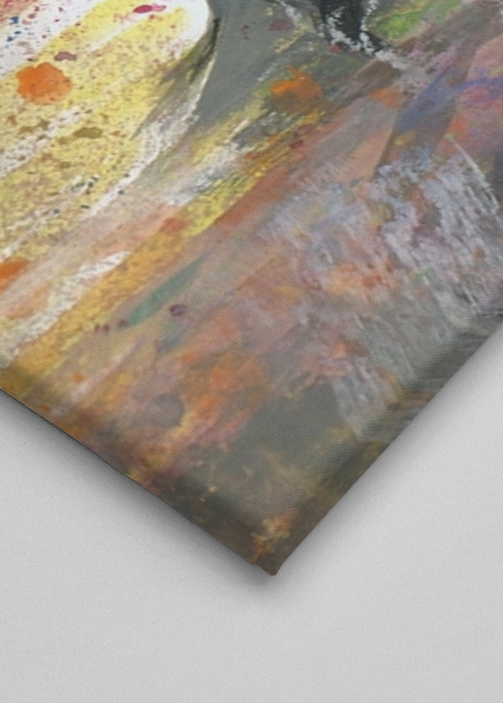 women face with flowers 