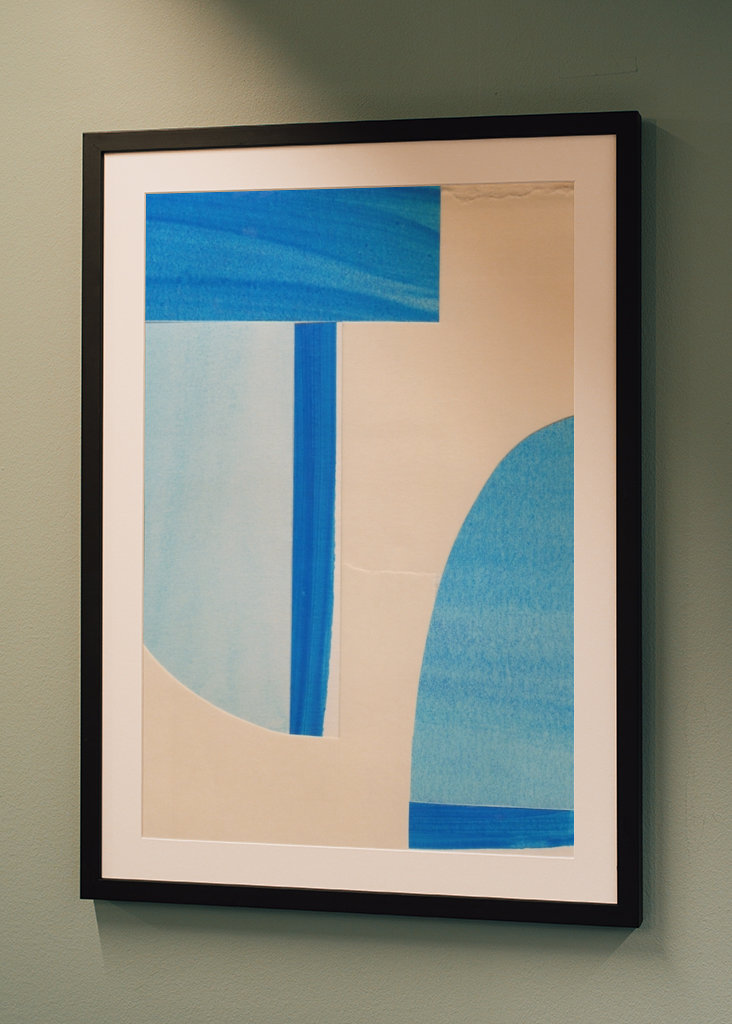 Blue Abstract Collage