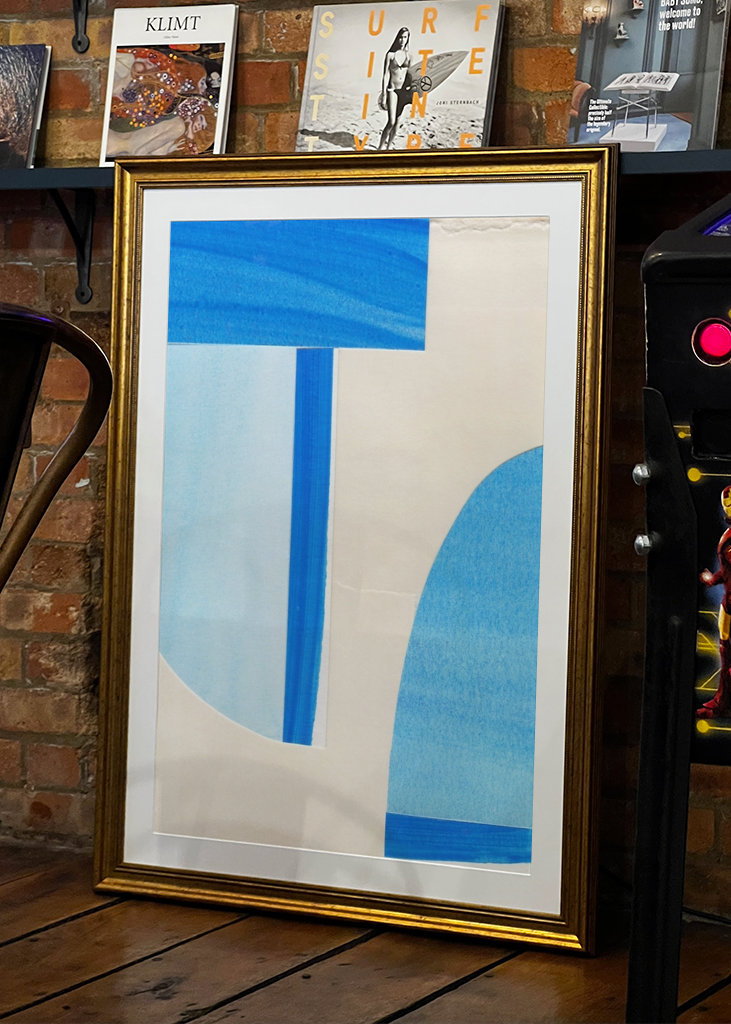 Blue Abstract Collage