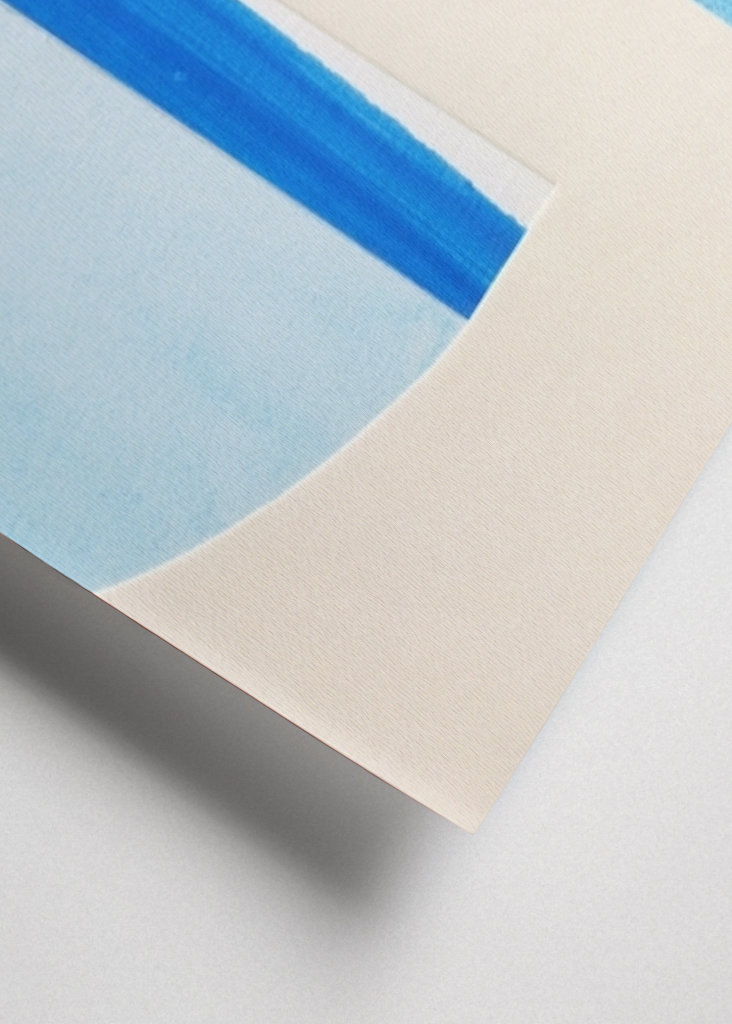 Blue Abstract Collage