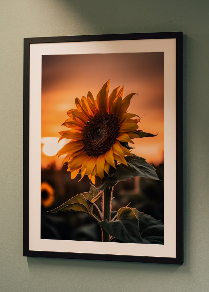 Sunflower in the Sunset