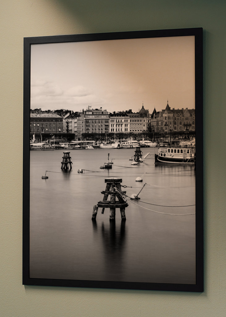 Stockholm Harbor Scene