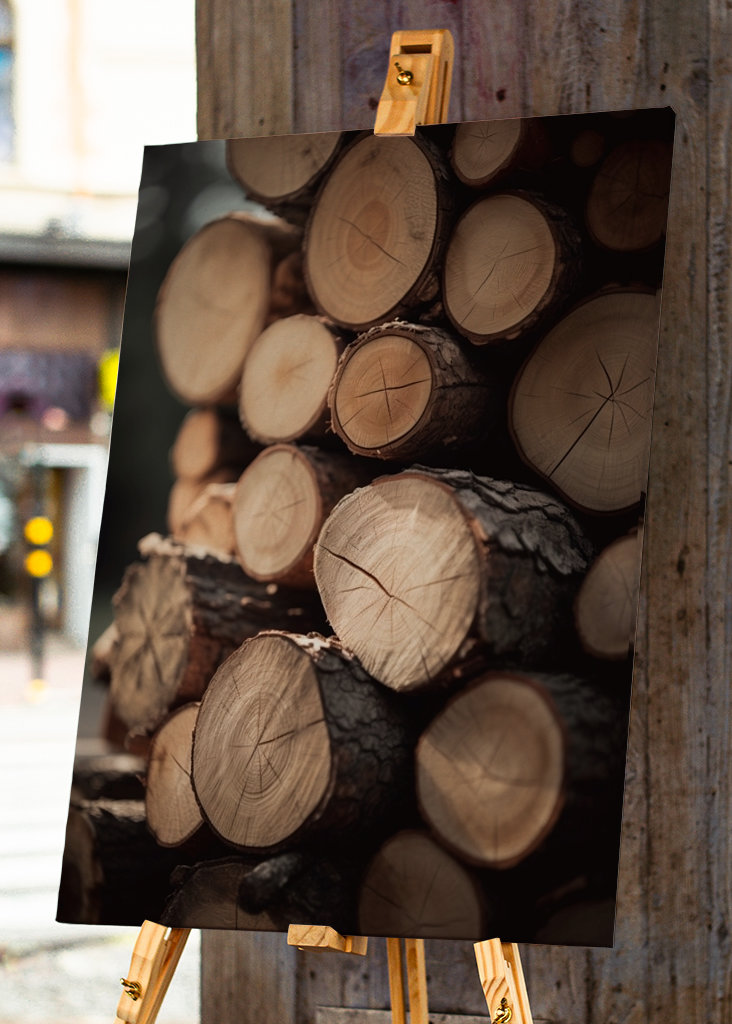 Hromada dřeva