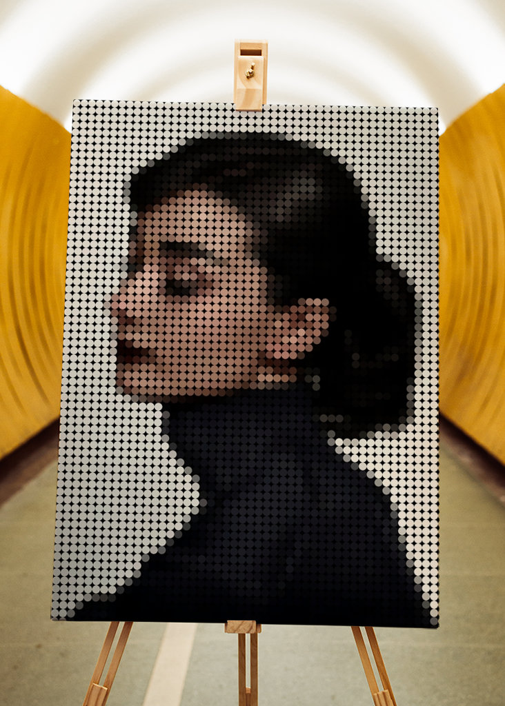 Audrey Hepburn in Style Dots