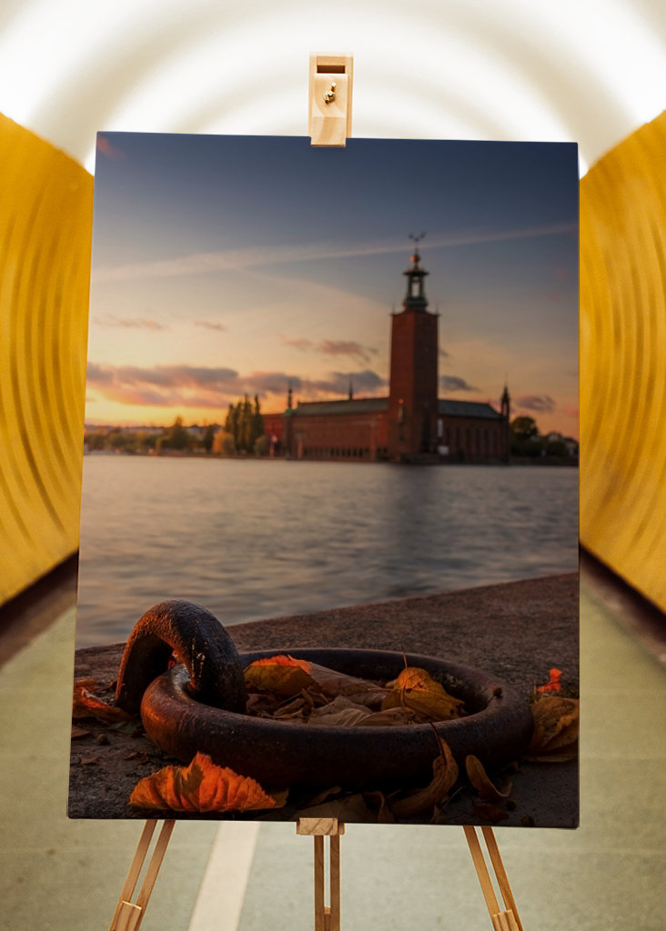 Stockholmer Rathaus im Herbst