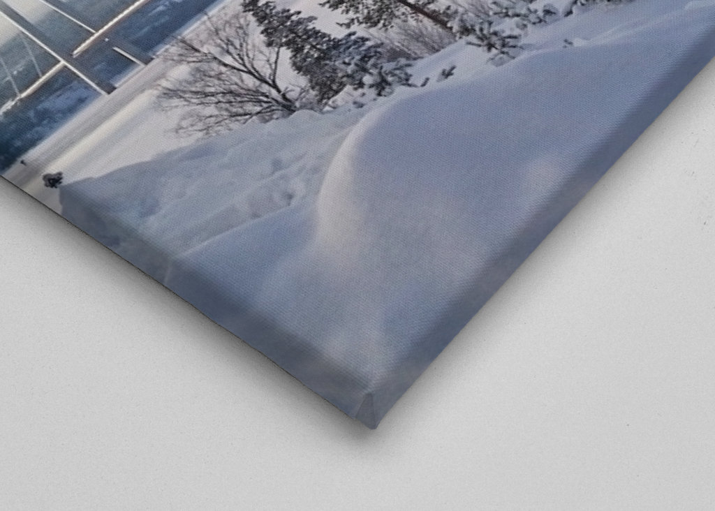 MOST HIGH COAST BRIDGE V ZIMNÍ MLZE