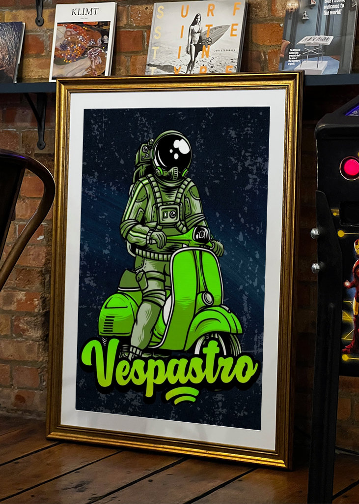 Vector Vespa Astronauta 