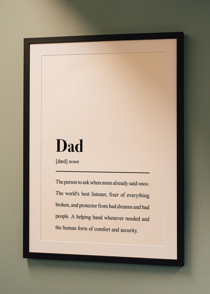 Dad Definition - Quote Print