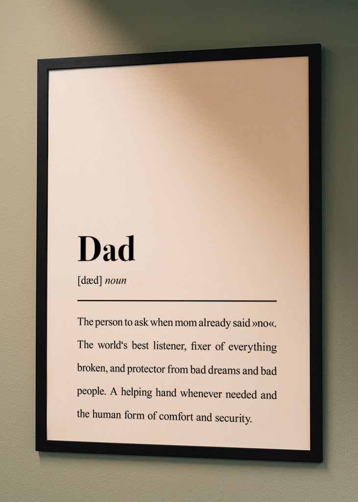 Dad Definition - Quote Print