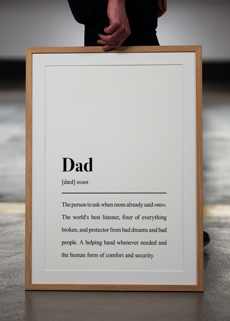 Dad Definition - Quote Print